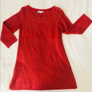 Redherring Red Orange Blouse With Quarter Sleeves